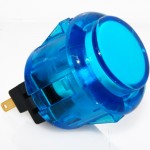 Кнопка, 19мм, с микропереключателем, цвет синий